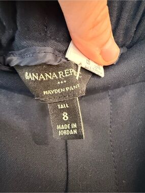 Banana Republic Navy Hayden Pant - Tall Size 8